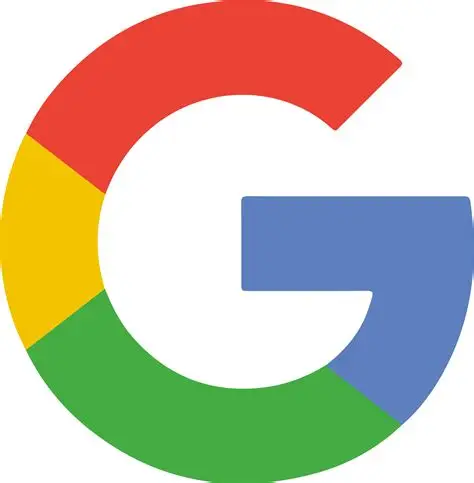 Stylized Google G logo with four distinct color segments: red, yellow, green, and blue.